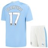 Maglia ufficiale Manchester City 2023-24 K. De Bruyne 17 Casa per Bambino